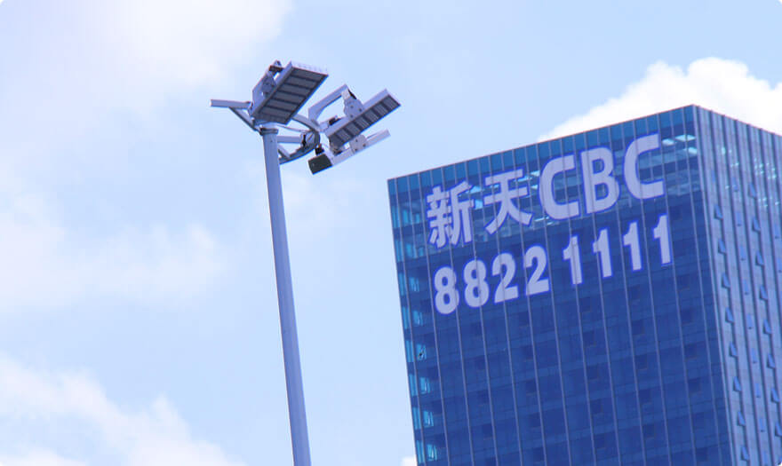 BBE HM6H installed in front of CBC in Futian, Shenzhen, China