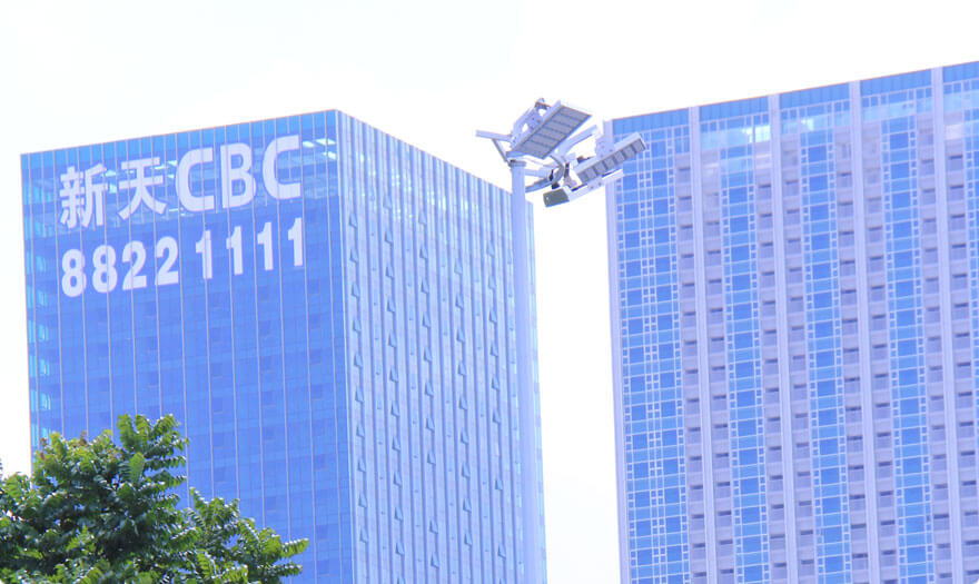 BBE HM6H installed in front of CBC in Futian, Shenzhen, China