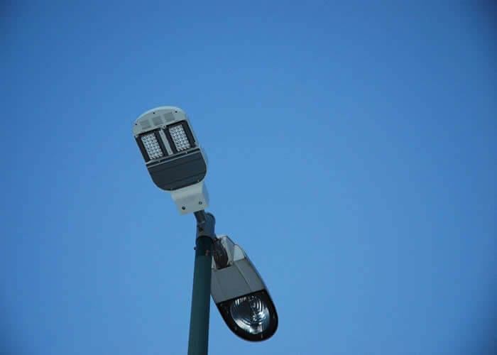 LED Street Light, SP90, BBE LED, illuminates the basketball court in Brazil