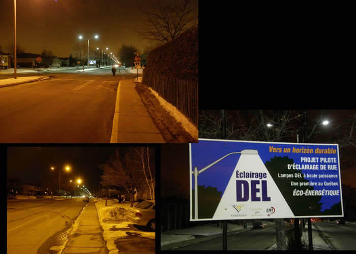 LED Street Light, LU4 in Varennes, Québec, Canada