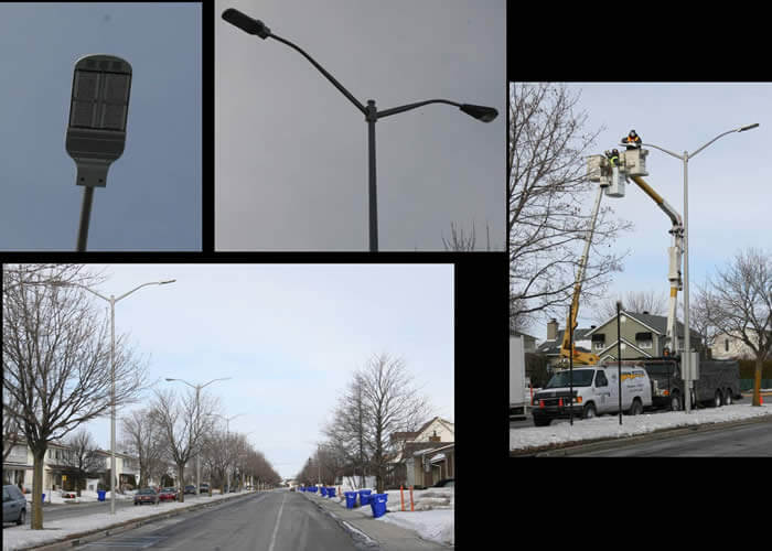 LED Street Light, LU4 in Varennes, Québec, Canada