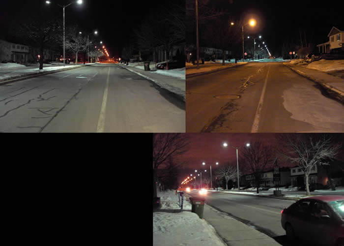 LED Street Light, LU4 in Varennes, Québec, Canada