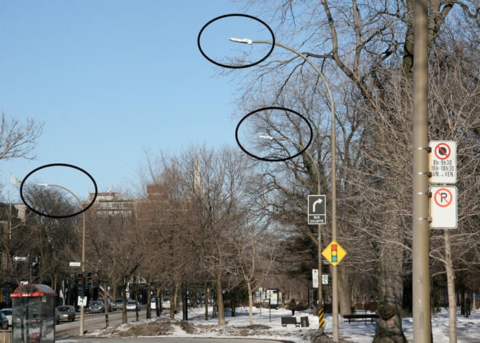 LED Street Light, LU4 in Varennes, Québec, Canada