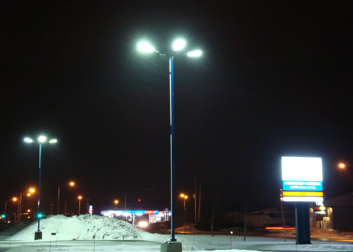 LED Parking Lot Lights in Montreal，Canada