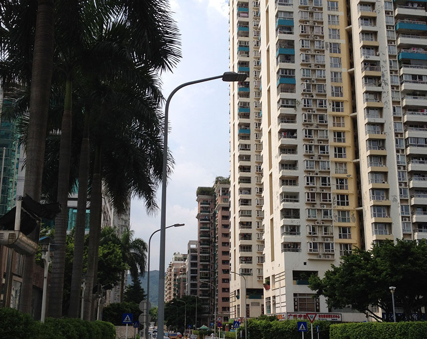 BBE LED Street Light LS2 on Caiyun Rd, Futian, Shenzhen, China