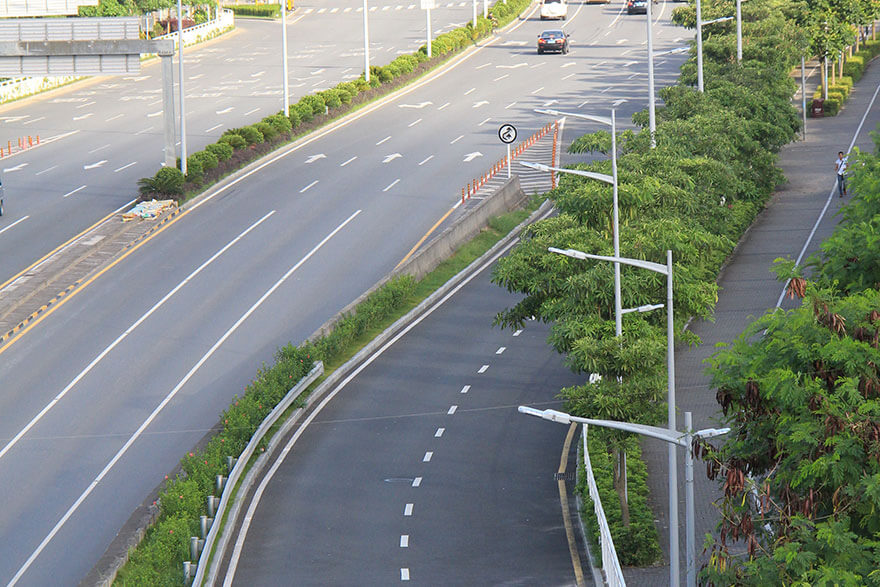 BBE LED Street Light LS series around Shenzhen North Railway Station, China