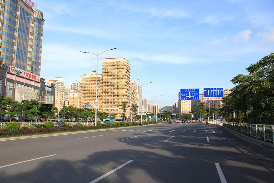 BBE LED Street Light LS series around Shenzhen North Railway Station, China