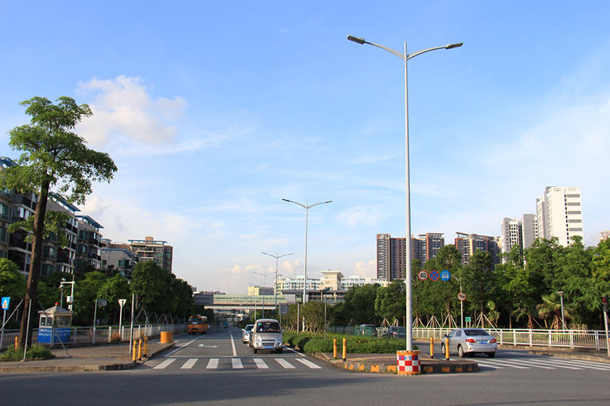 BBE LED Street Light LS series around Shenzhen North Railway Station, China