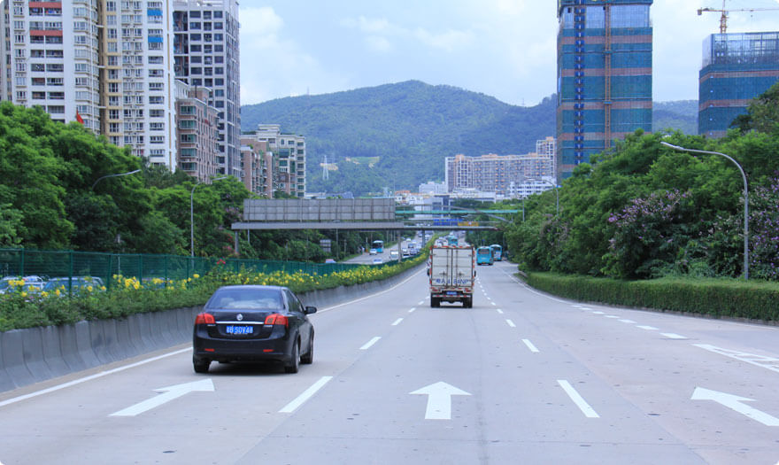 BBE LED street light LS series were installed at Caitian road, Shenzhen city