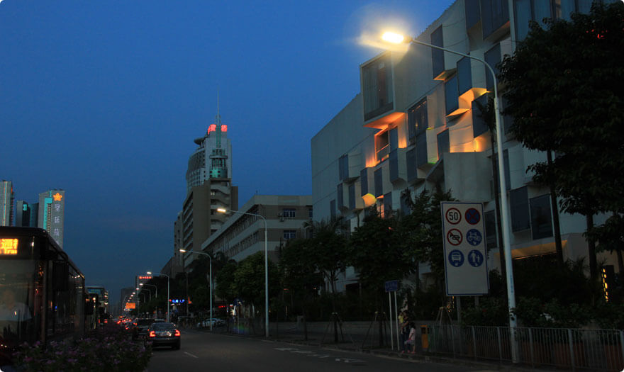 BBE LED Street Light –LS10 in HongLi Road Shenzhen