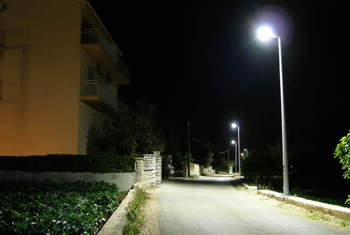 BBE Powered Street Light, LU2 in Tkon City, Croatia