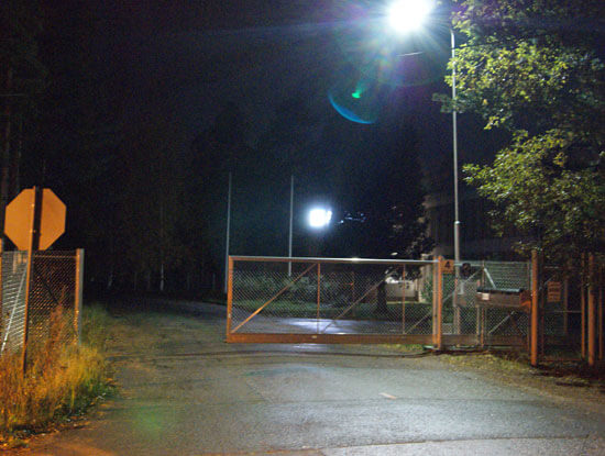 LED Street Light, LU1 in Heinola, Koskensaarentie, Finland