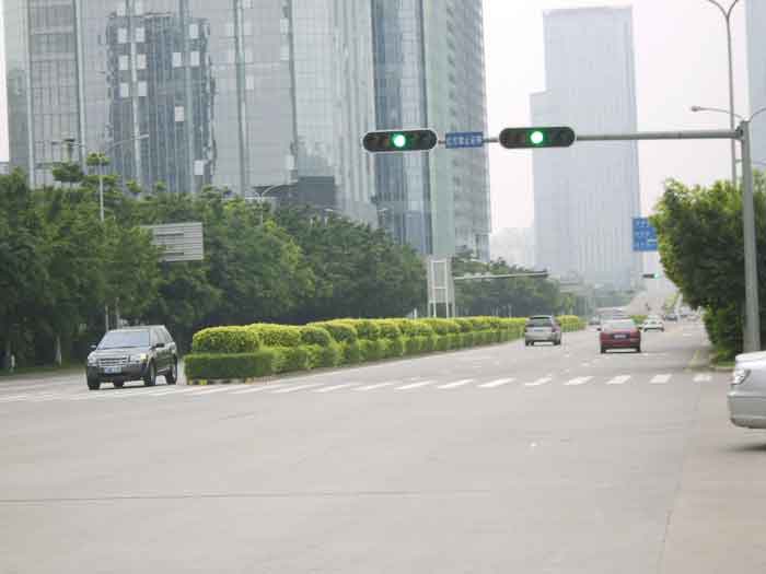 LED Traffic Light Project in Shenzhen, China.