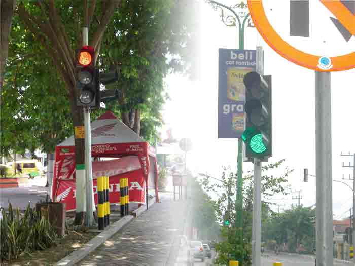 LED Traffic Light project in Sidoarjo East Java Indonesia