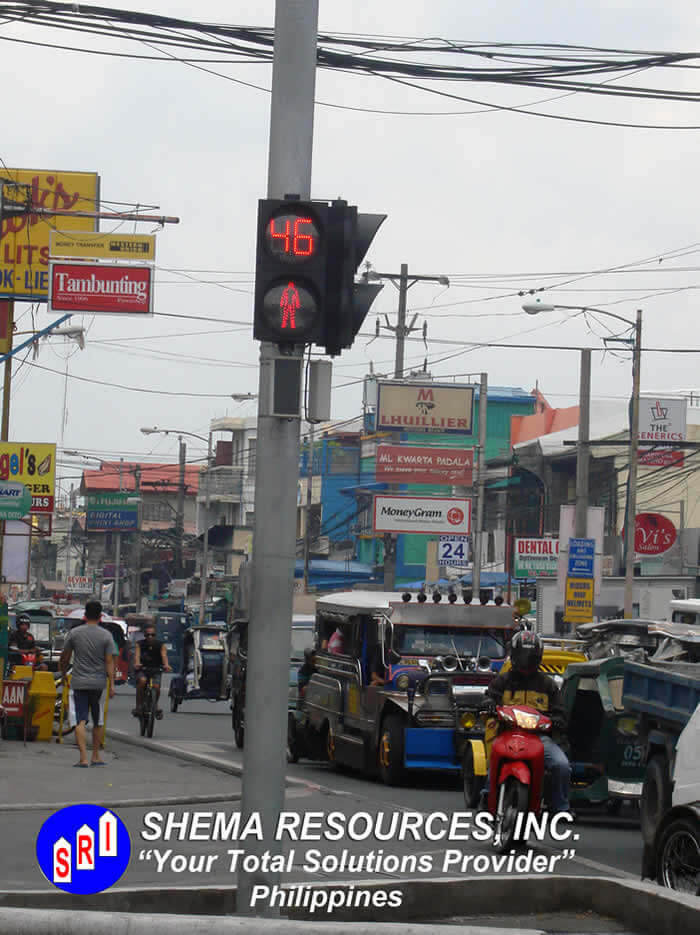 Traffic Light Project in Philippines.