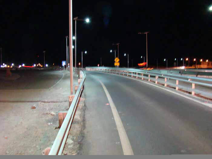 Solar LED Street Lighting, LU2 in Atacama Desert, Chile