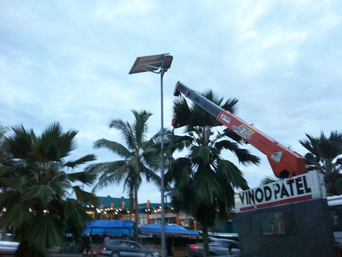BBE SS28 and SS112 Solar Street Light Installed in Fiji