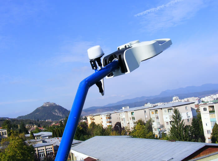 Solar LED Street Light in Romania High School