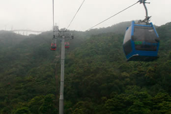 Cable car up the mountains