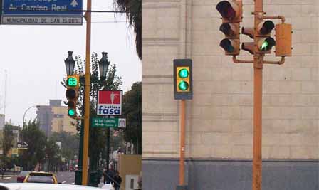 LED Traffic Light Project in Lima Peru