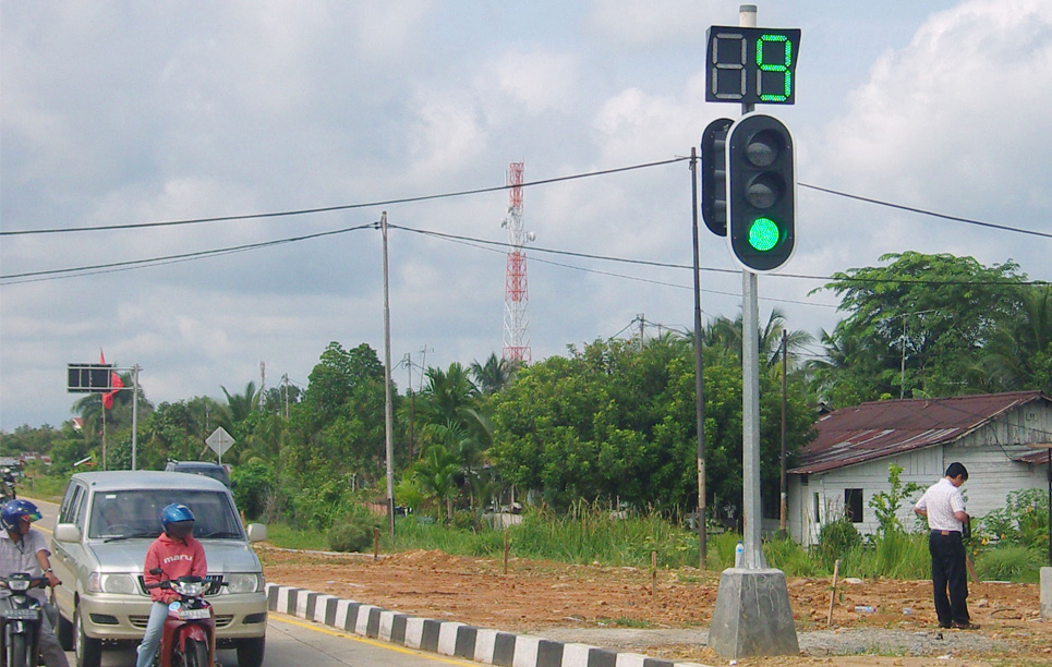 LED Traffic Light Project in Indonesia