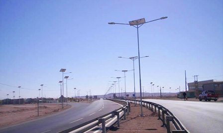 Solar LED Street Lighting, LU2 in Calama, Chile