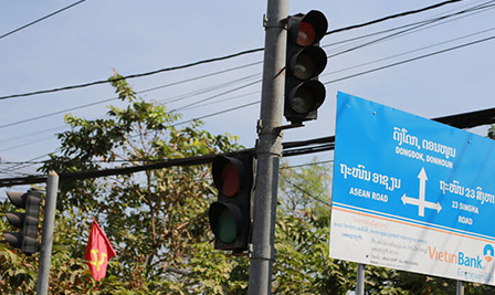 BBE Traffic Project appear in Vientiane, Laos