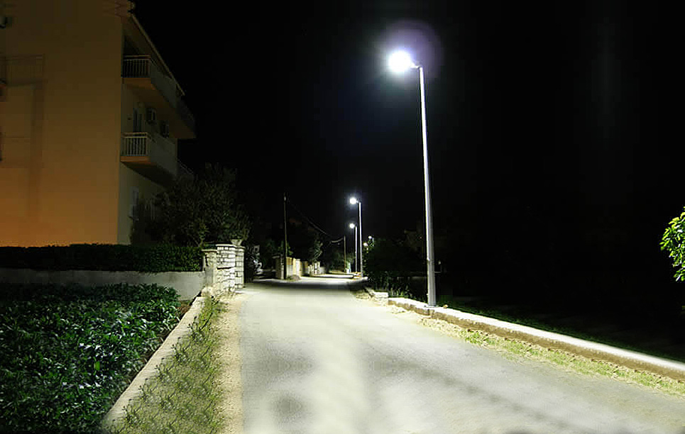 BBE Powered Street Light, LU2 in Tkon City, Croatia