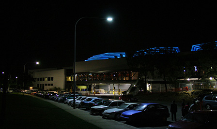 LED Street Light, LU4 install in Australia Casino Packing Lot
