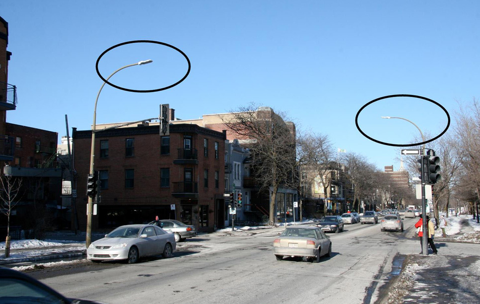 LED Street Light, LU4 in Montréal, Québec, Canada