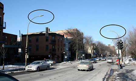 LED Street Light, LU4 in Montréal, Québec, Canada