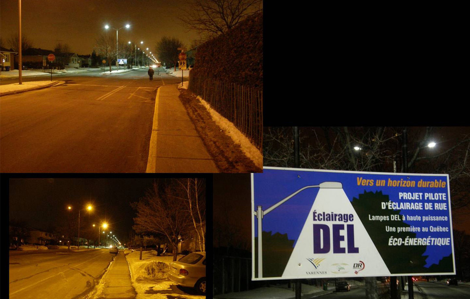 LED Street Light, LU4 in Varennes, Québec, Canada