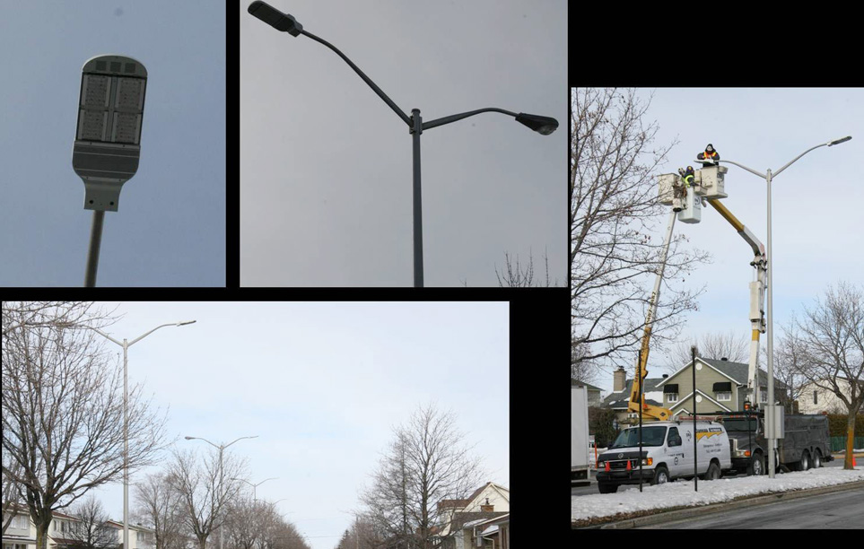 LED Street Light, LU4 in Varennes, Québec, Canada