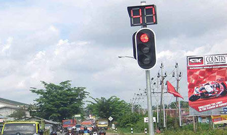 LED Traffic Light Project in Indonesia