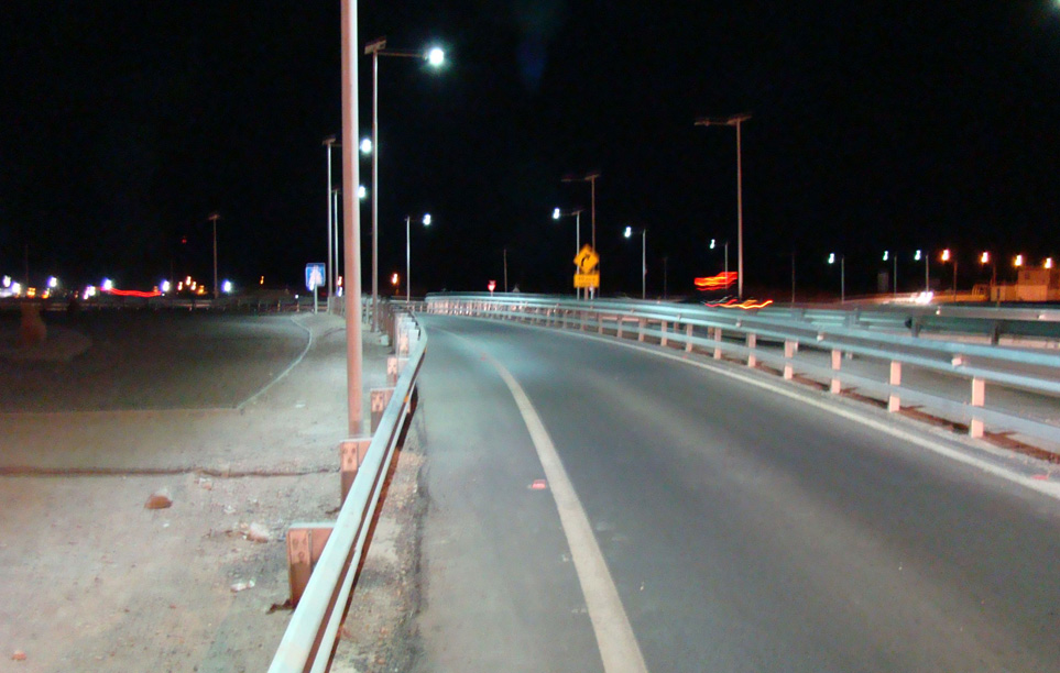 Solar LED Street Lighting, LU2 in Atacama Desert Chile